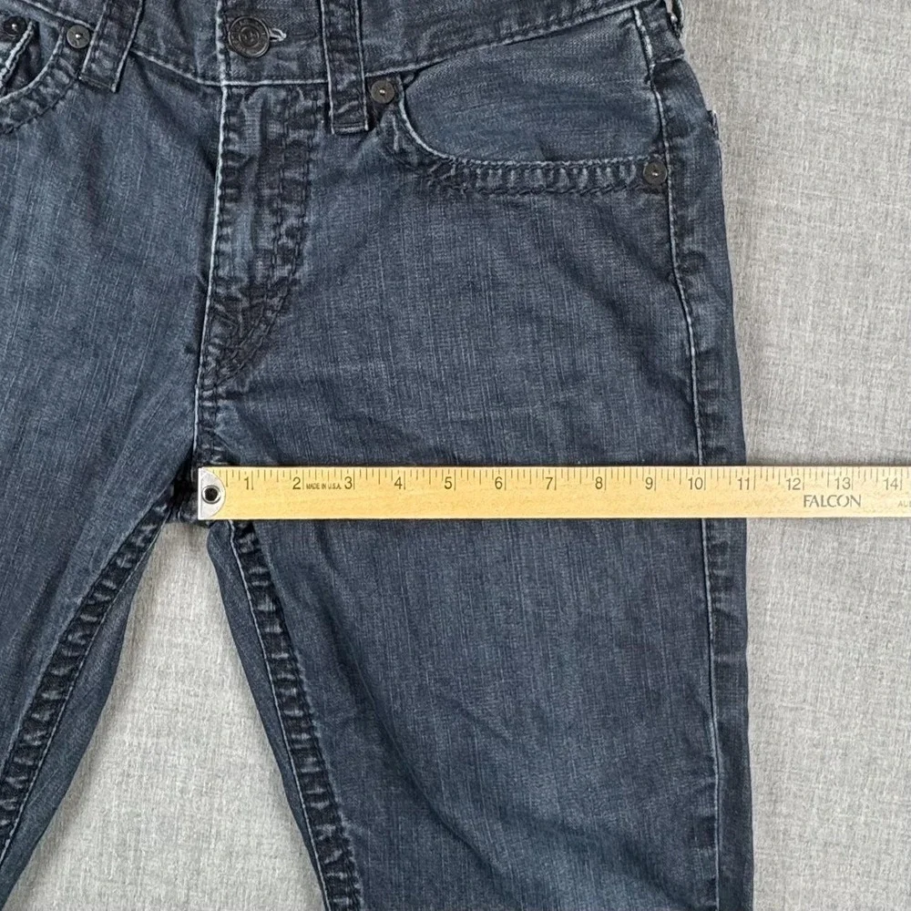 True Religion Section Straight Jeans Mens 33x31 Blue Dark Wash Regular Fit Denim
